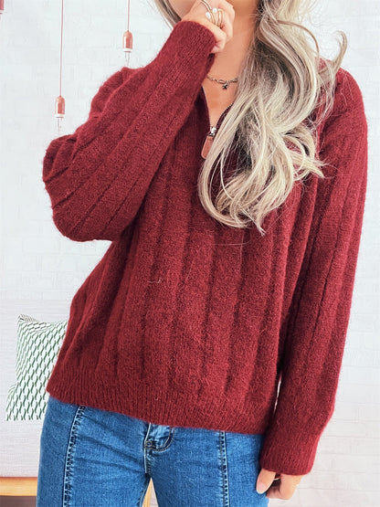 Damen Pullover Stehkragen Kurzärmel Norvielle