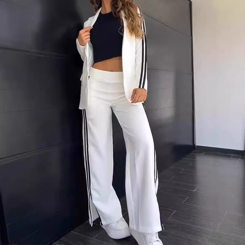 Damen Anzug-Set Elastischer Bund Sportlich