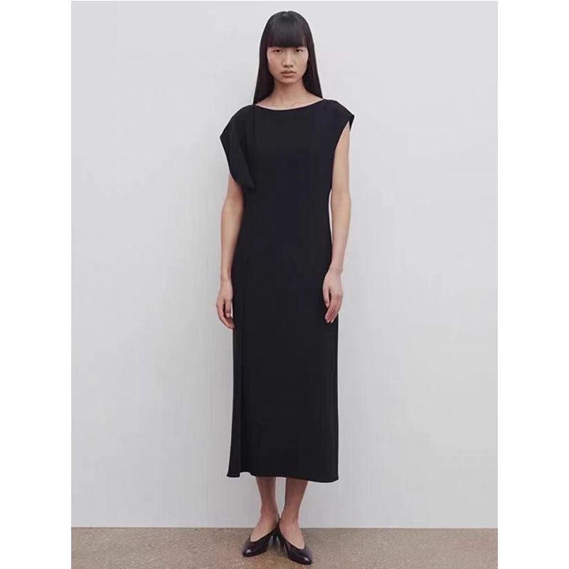 Damen Midikleid Fließend Reduced Schnitt Norvielle - Norvielle
