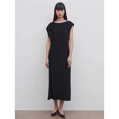 Damen Midikleid Fließend Reduced Schnitt Norvielle - Norvielle