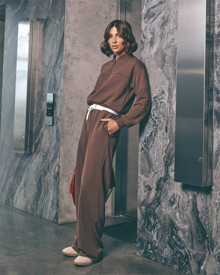 Damen Oversized Loungewear Set Hochwerder Bund Norvielle