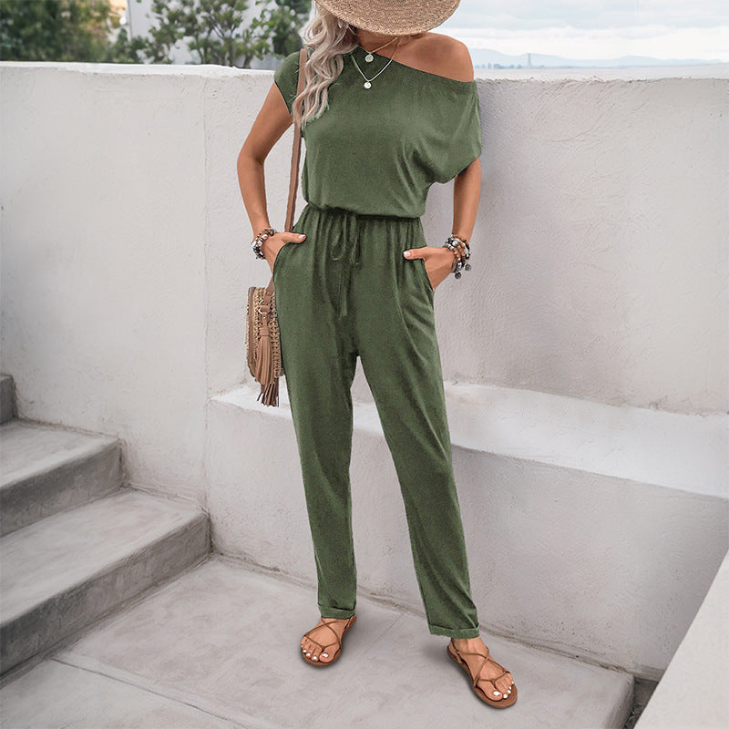 Damen Einteiler Off-Shoulder Elastisch Norvielle