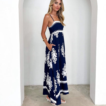 Damen Sommerkleid Elegante Stickerei Norvielle