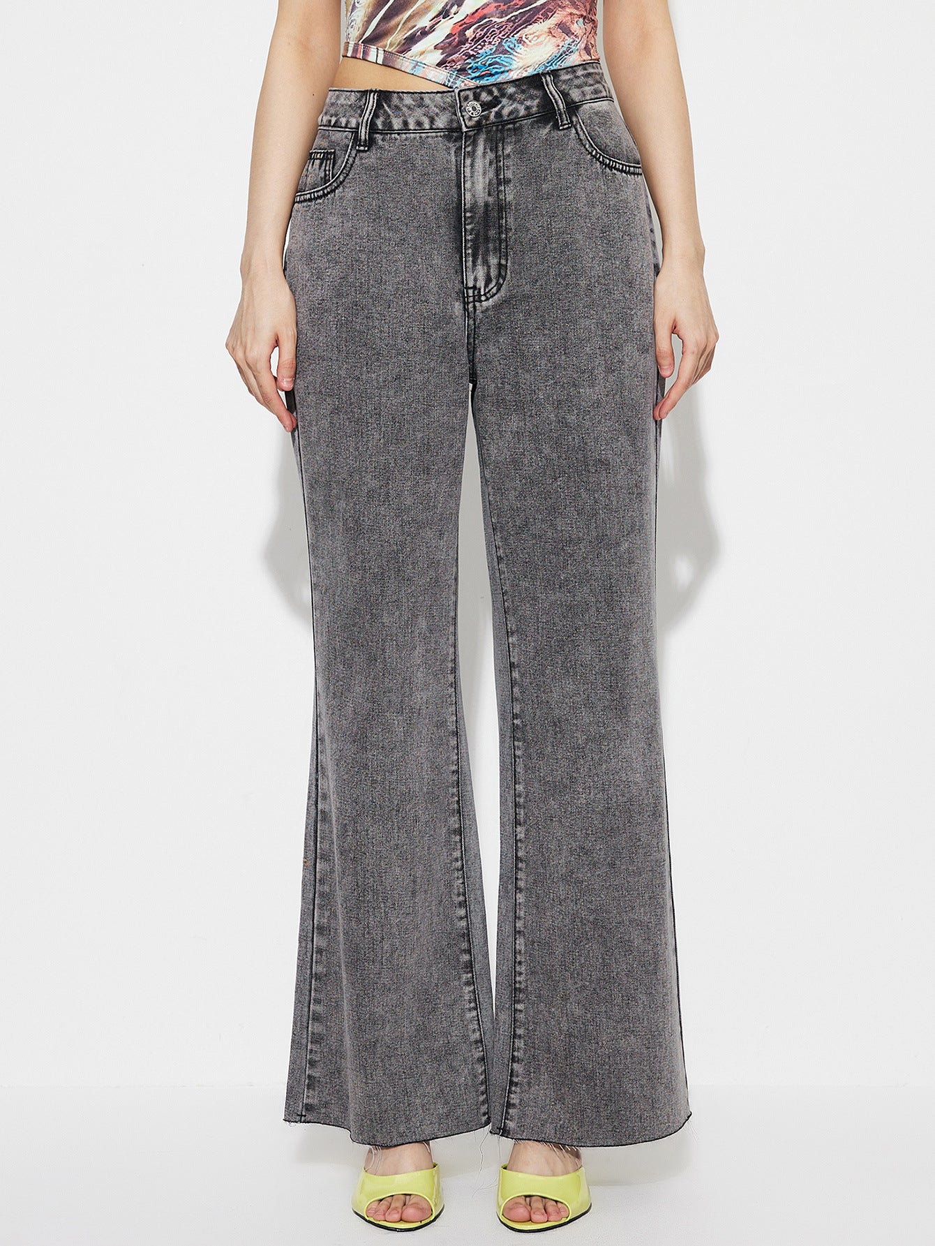 Damen Highwaist Flared Jeans Norvielle