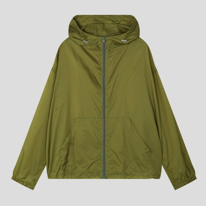 Damen Regenjacke Leicht Wasserdicht Mit Taschen