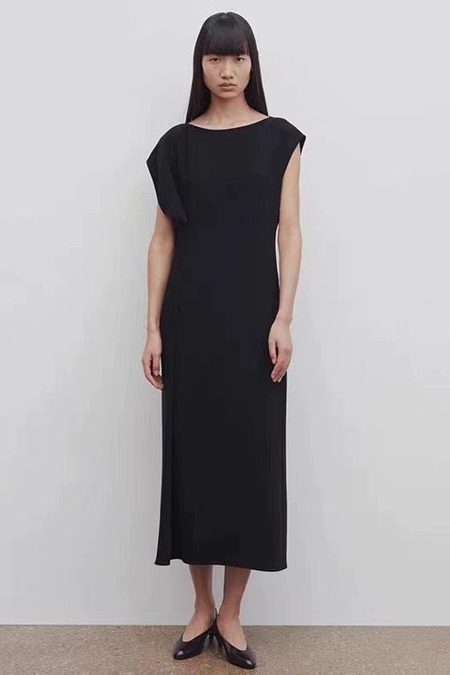 Damen Midikleid Fließend Reduced Schnitt Norvielle