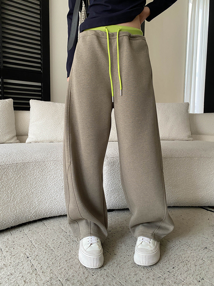 Damen Sweathose Weites Modell Seitentaschen Bequem
