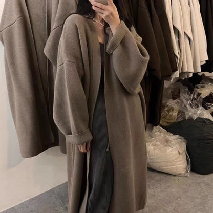 Damen Oversized Strickjacke Norvielle Wollig Warm - Norvielle