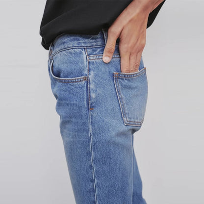 Damen High-Waist Jeans Lässiger Schnitt Norvielle