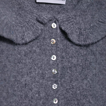 Damen Strickjacke Rüschen Norvielle