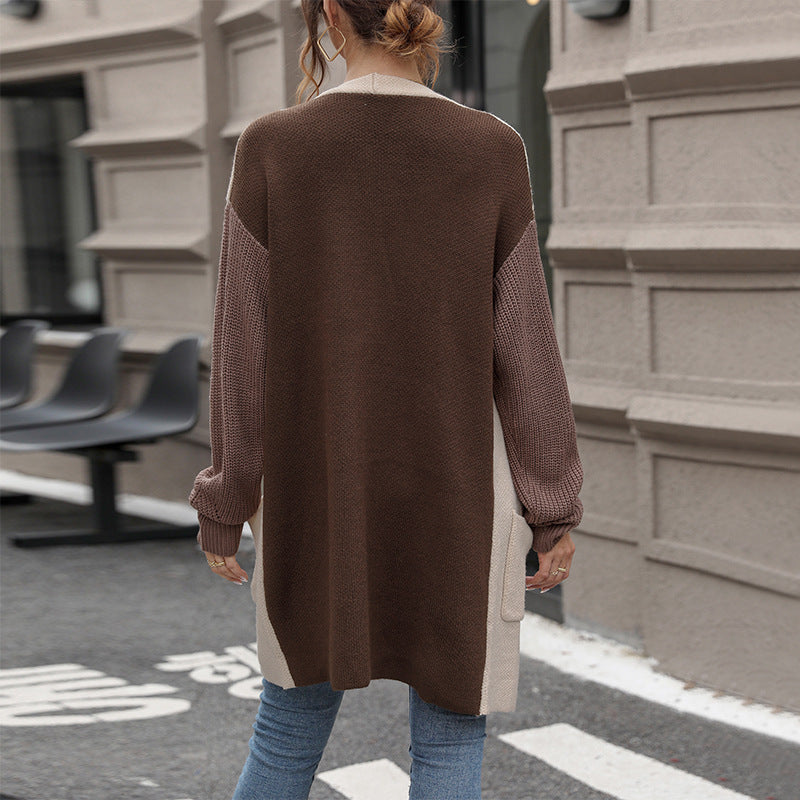 Damen Strickjacke Lässiger Schnitt Mit Taschen Norvielle