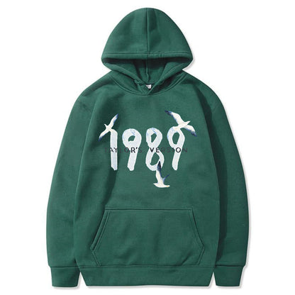 Damen Kapuzenpullover Hochwertige Baumwolle Vogelmotiv