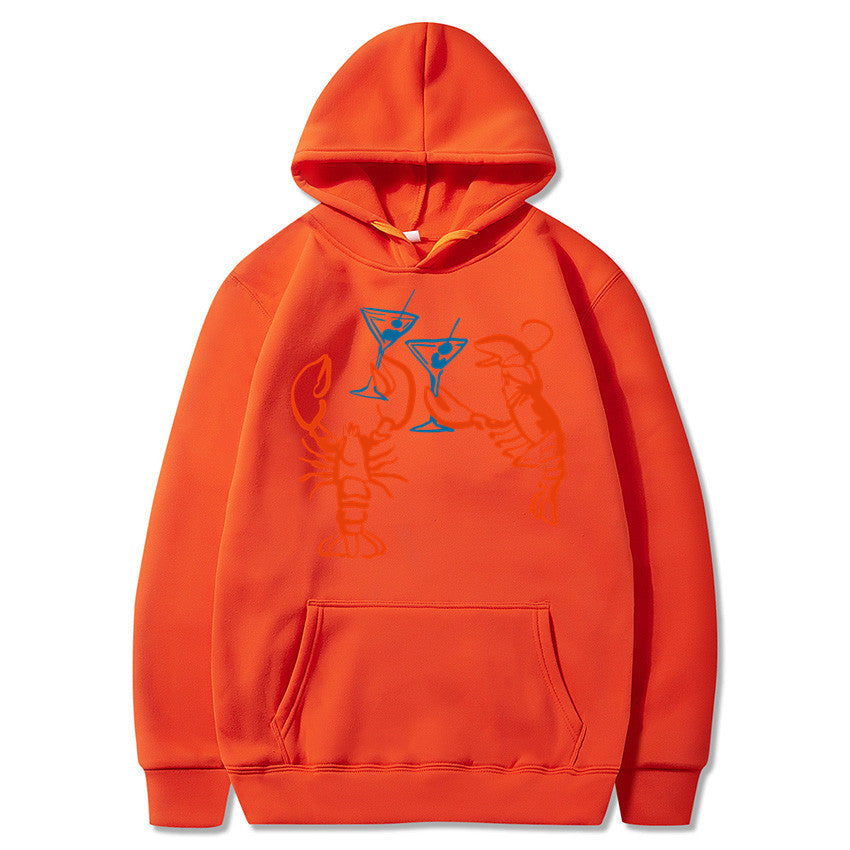 Damen Kapuzenpullover Hummer Motiv