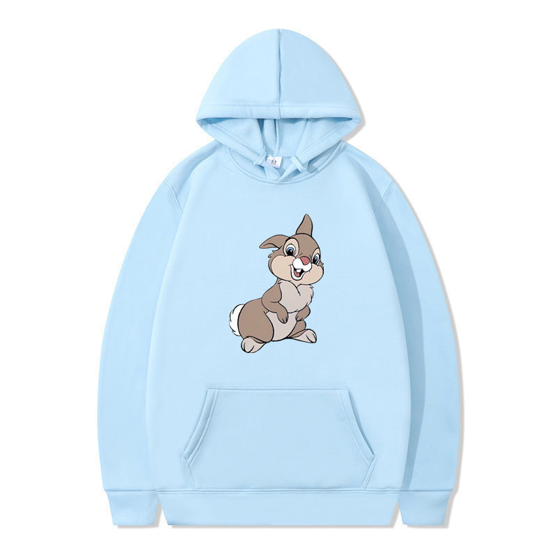 Damen Pullover Kapuzenpullover mit Kängurutasche und Hasen-Design - Norvielle
