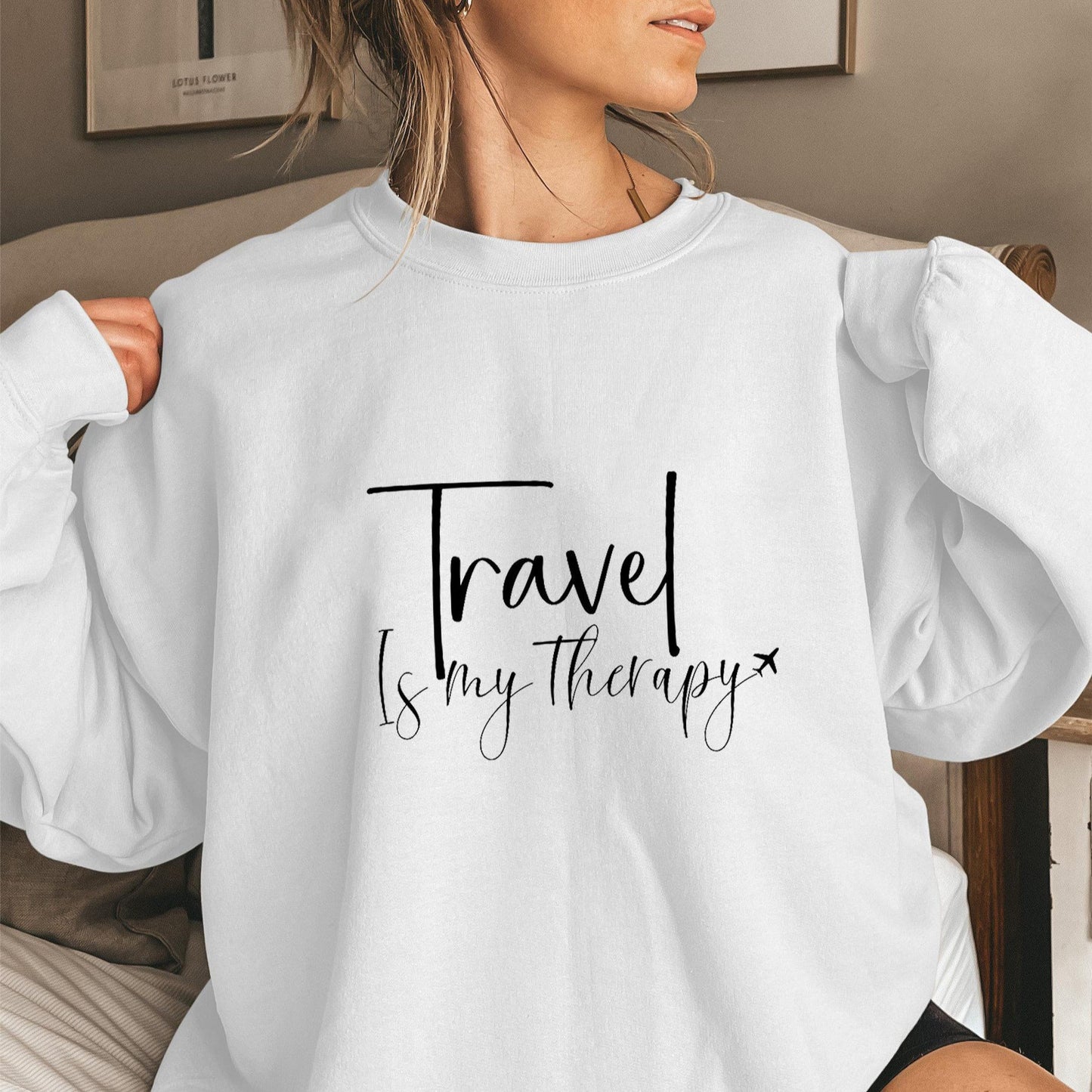 Damen Sweatshirt Puffärmel Statementaufschrift Norvielle