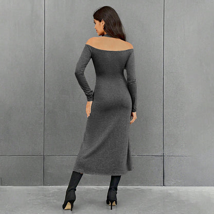Damen Maxikleid Elegant Cut-Out-Details