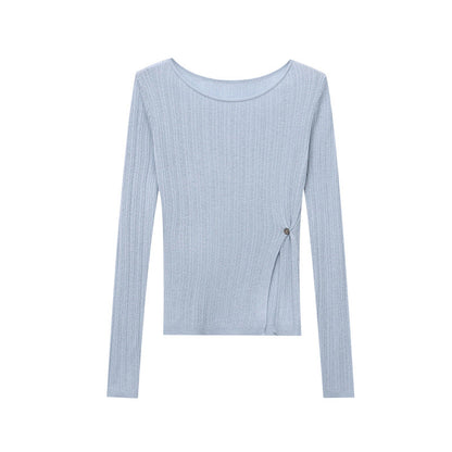 Damen Langarmoberteil Rippstruktur Elegant Norvielle