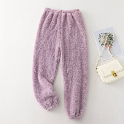 Damen Fleecehose Elastischer Bund Bequem