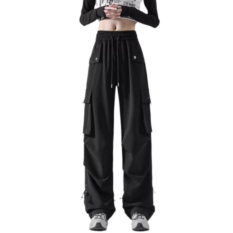 Damen Cargo-Hose Mit Seitentaschen Verstellbarer Bund Norvielle