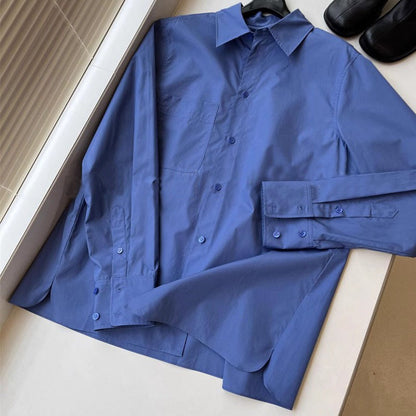 Damen Bluse Langärmlig Knopfleiste