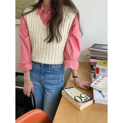 Damen Bluse Leichter Oversize-Schnitt Elegante Bluse