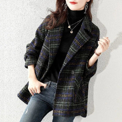 Damen Karojacke Oversized Norvielle