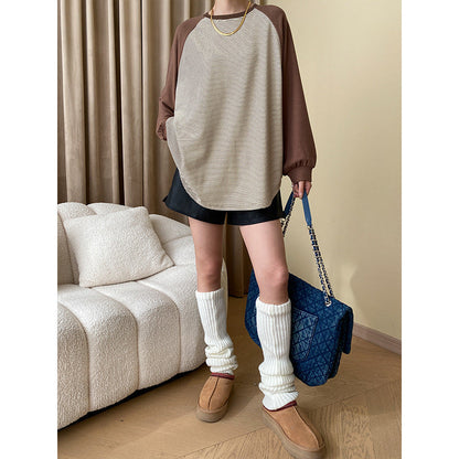 Damen Sweatshirt Gestreift Größe L Norvielle