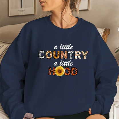 Damen Sweatshirt Lässiger Print Weite Ärmel Norvielle
