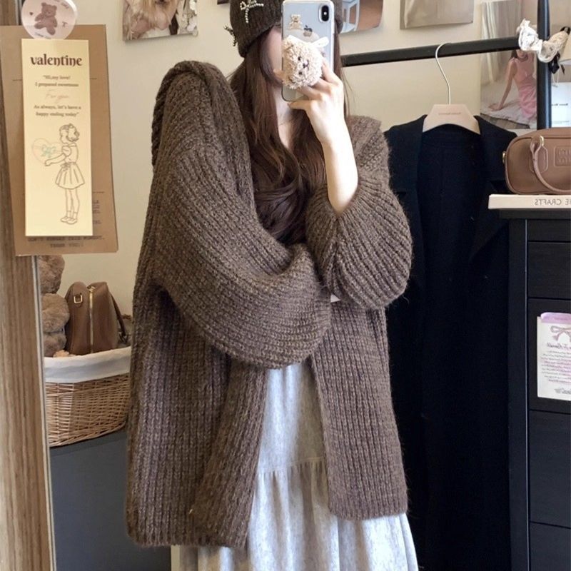 Damen Strickcardigan Gemütlich Norvielle