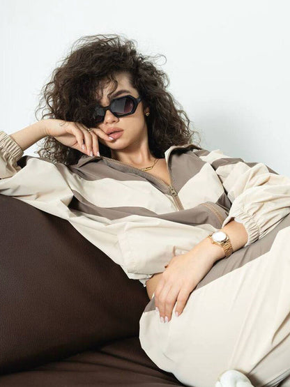 Damen Freizeitjacke Elastisch Hochkragen