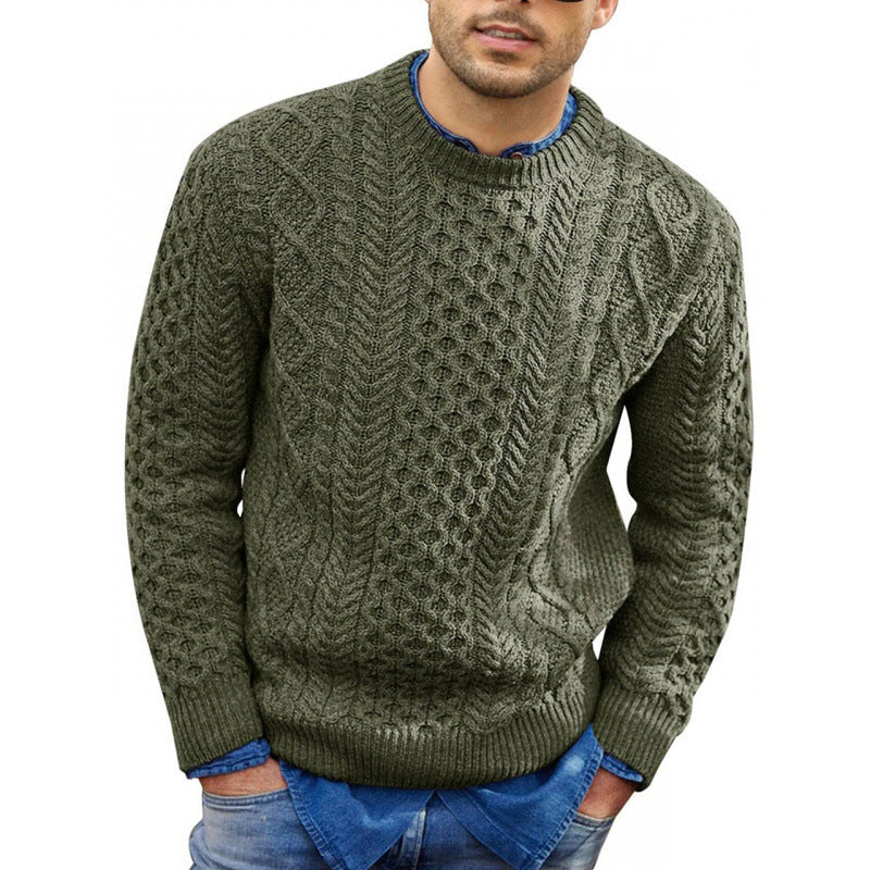 Herren Strickpullover Rundhals Frühling
