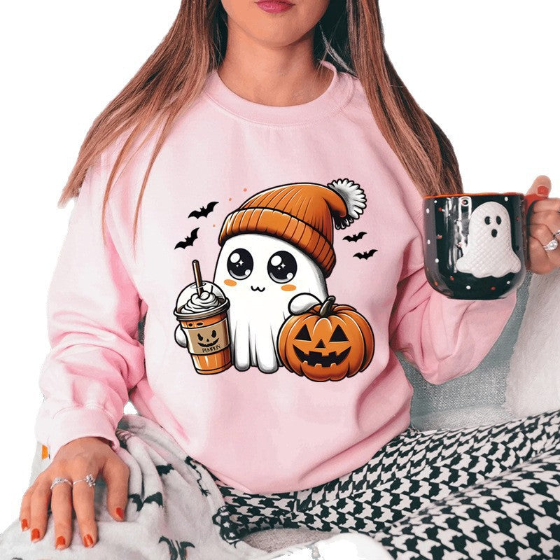 Damen Sweatshirt Halloween-Grafikdesign Norvielle