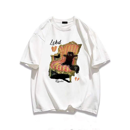 Damen Sweatshirt Katzendesign Humor