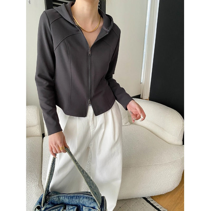 Damen Kapuzenjacke Sportlich Praktische Taschen Norvielle