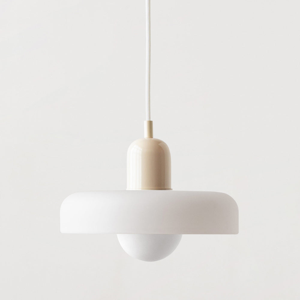 Bauhaus Pendelleuchte Farbiges Glas