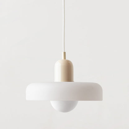 Bauhaus Pendelleuchte Farbiges Glas