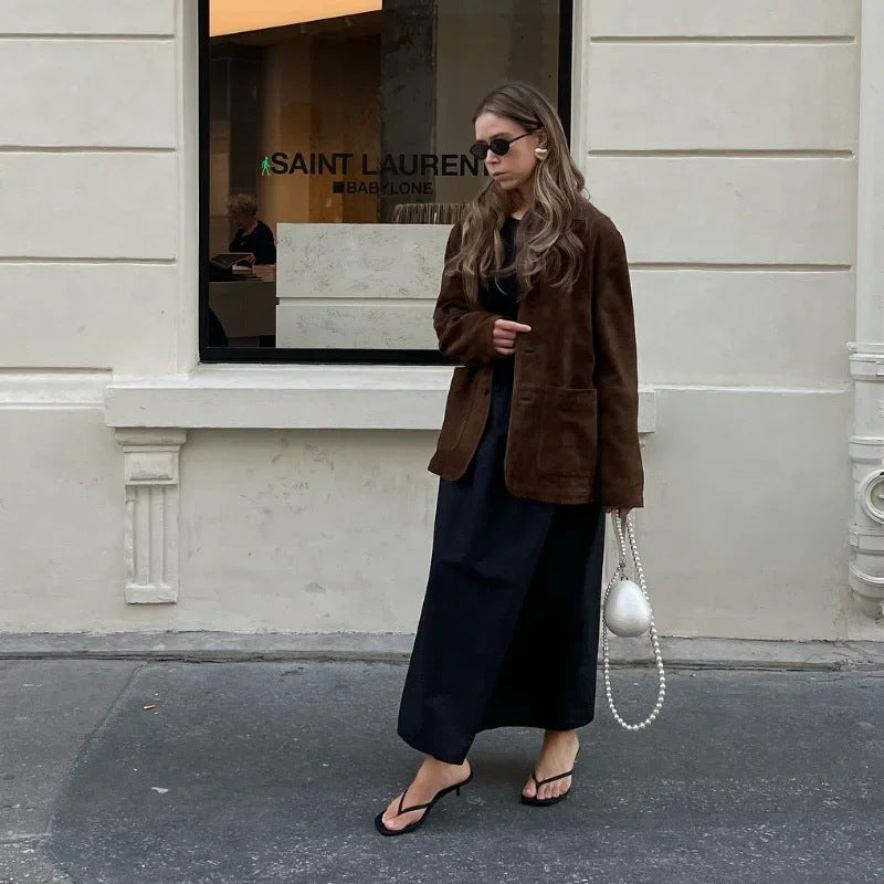 Damen Samtjacke Weich Norvielle