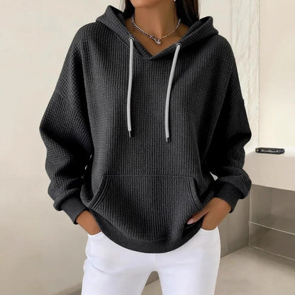 Damen Kapuzenpullover Strukturiertes Gewebe Norvielle
