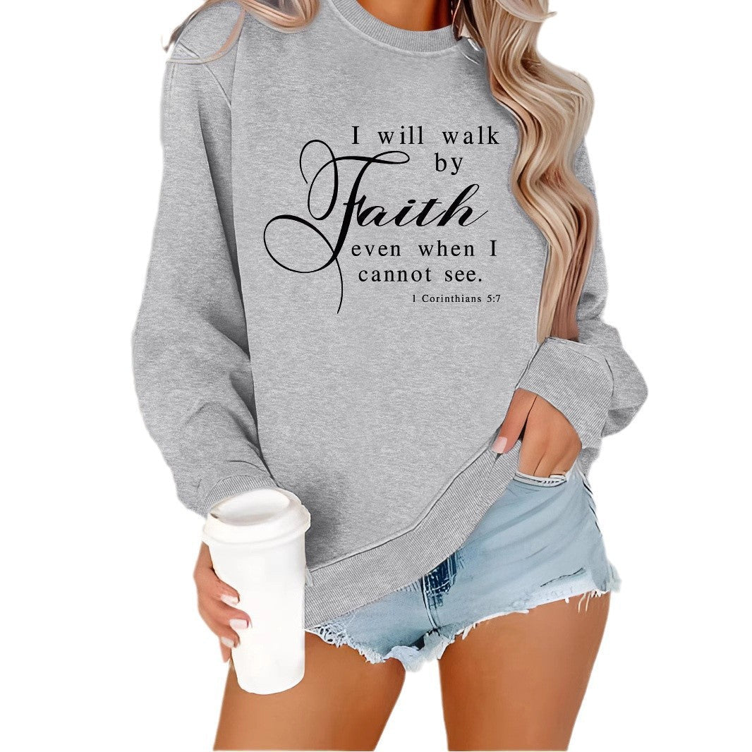 Damen Sweatshirt Weiches Material Beige