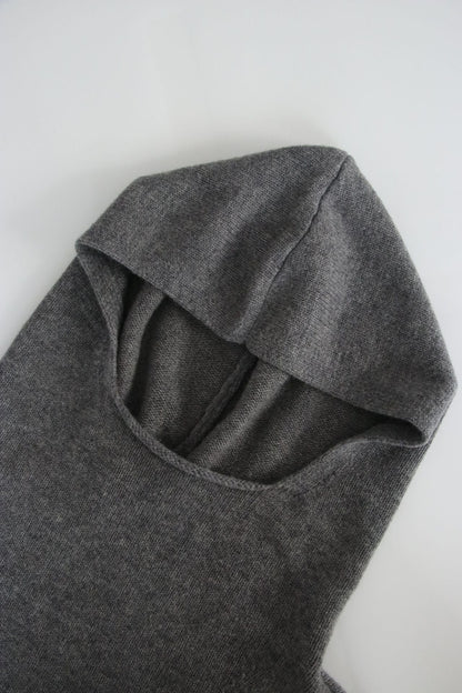 Damen Strickpullover mit Kapuze Kuschelfleece Norvielle