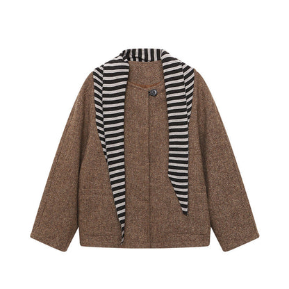 Damen Strickjacke Streifenmuster Modern Norvielle