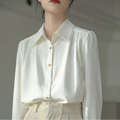 Damen Elegante Bluse aus Seide Norvielle - Norvielle