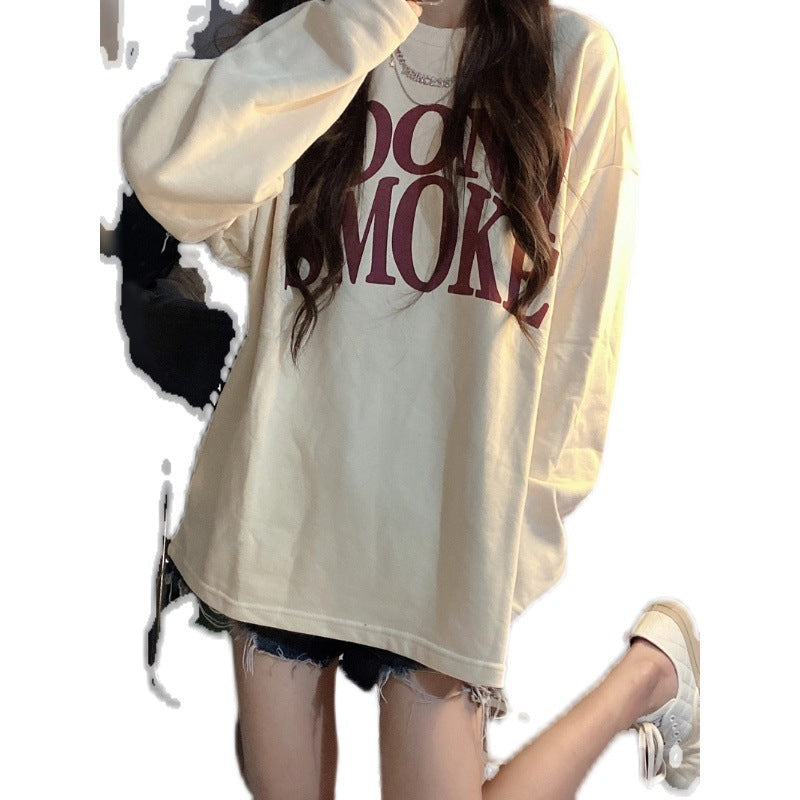 Damen Oversized-Shirt mit Schriftzug Groß