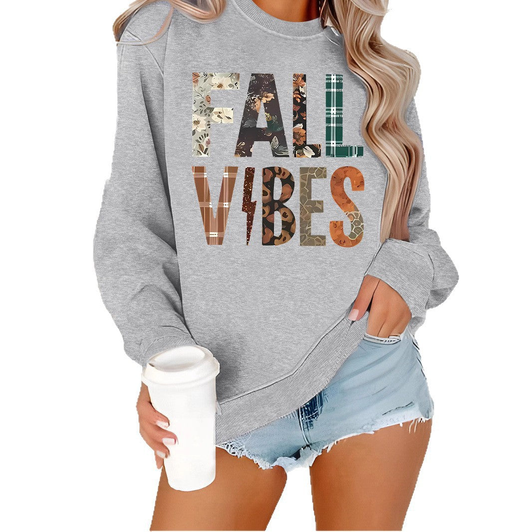 Damen Sweatshirt Grafik-Aufdruck Bequem Norvielle