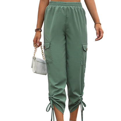 Damen Cargo-Hose Elastischer Bund Seitliche Schlitzen Norvielle