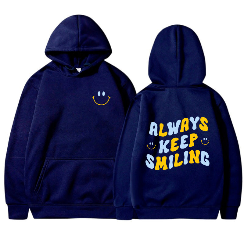 Damen Kapuzenpullover mit Schriftzug und Kängurutaschen