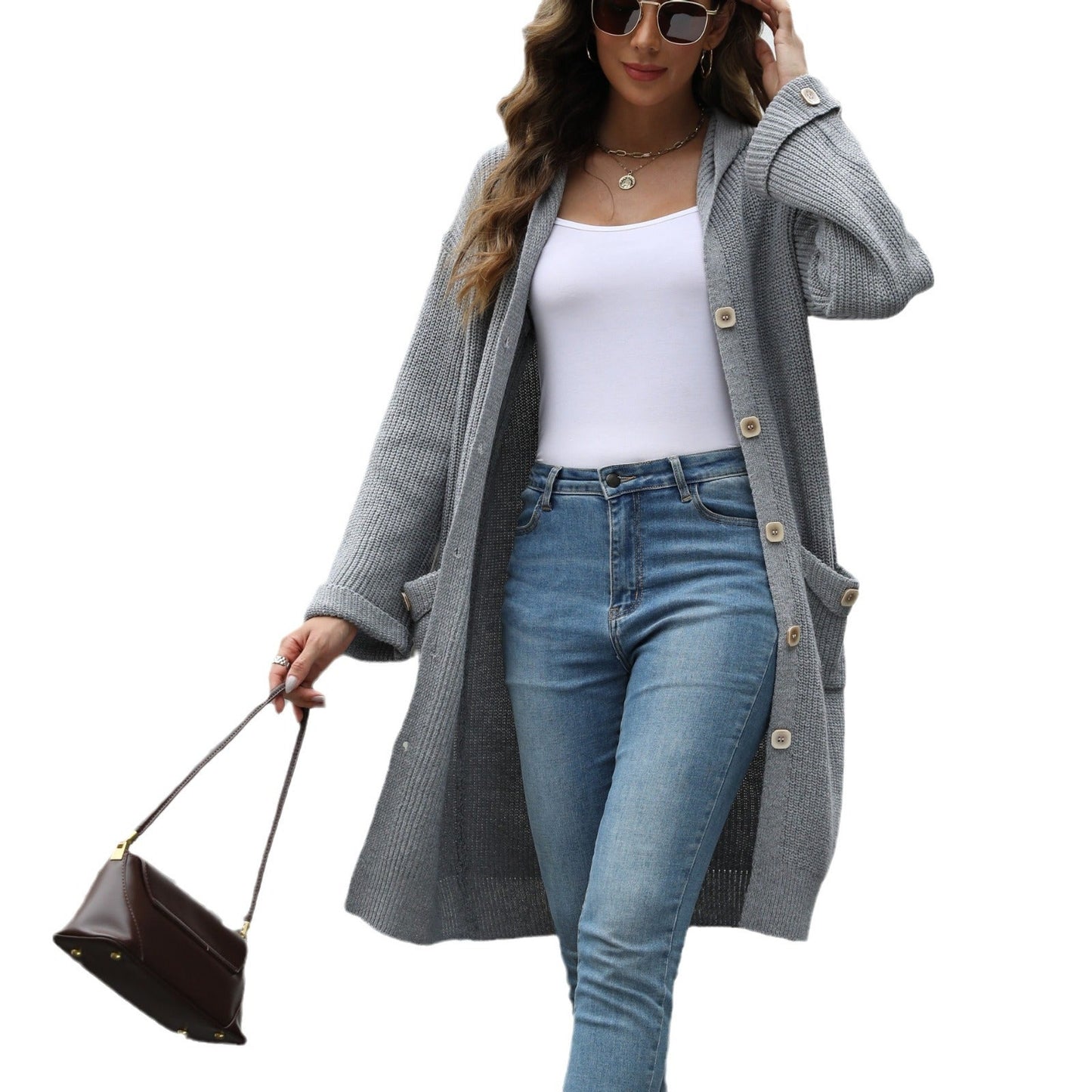 Damen Strickjacke Komfort Norvielle Elegantes Design