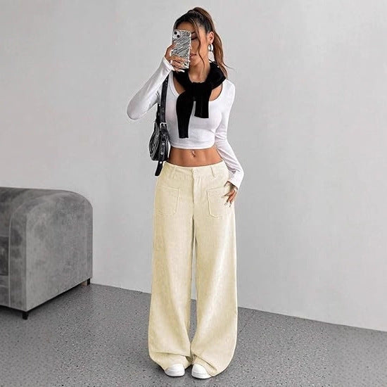 Damen Cordhose Weit Norvielle