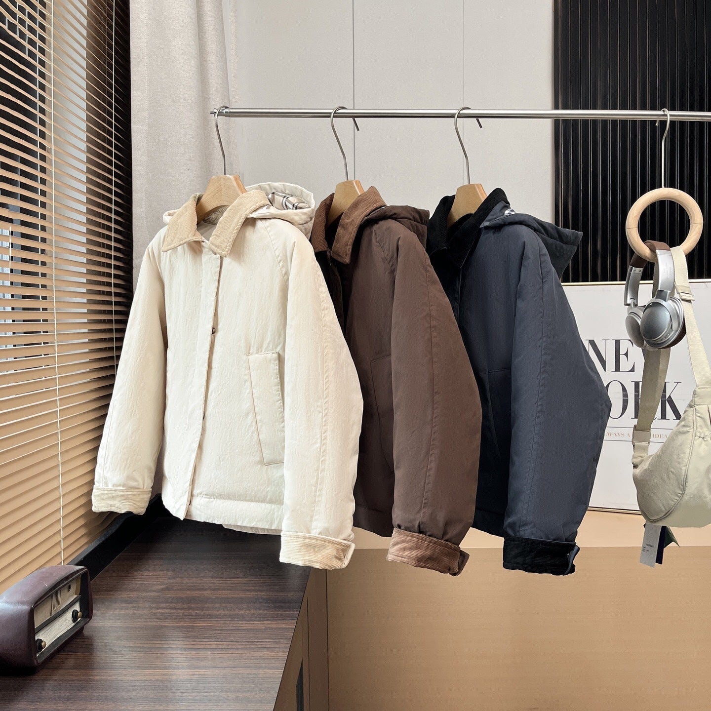 Damen Kurzjacke mit Kapuze Norvielle