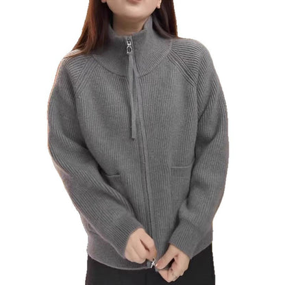 Damen Pullover Strukturiertes Rippenmuster Norvielle